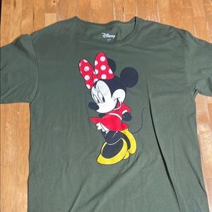 Disney Green Minnie Mouse Short Sleeve Tee